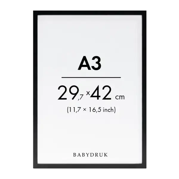 Black frame a3